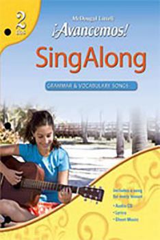 Paperback Sing-Along Grammar & Vocabulary Songs Audio CD with Booklet Level 2 [Spanish] Book