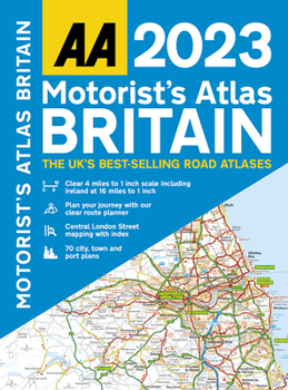 Spiral-bound Motorists Atlas Britain 2023 Sp Book