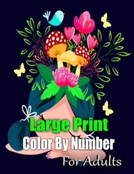 Paperback Large Print Color By Number For Adults Book