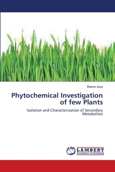 Paperback Phytochemical Investigation of few Plants Book