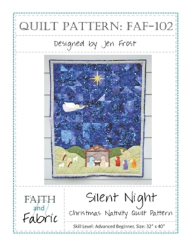 Paperback Silent Night: Christmas Nativity Quilt Pattern Book
