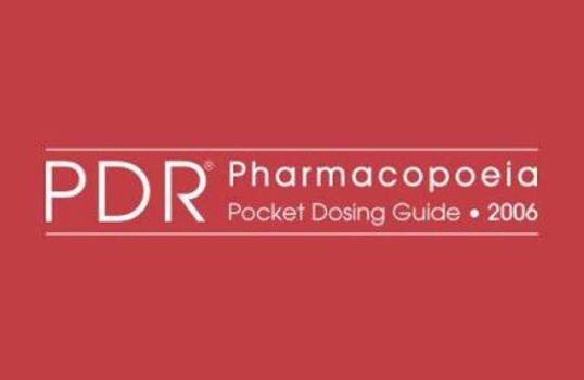 Paperback PDR Pharmacopoeia Pocket Dosing Guide 2006 Book