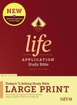 Hardcover NIV Life Application Study Bible, Third Edition, Large Print (Red Letter, Hardcover) [Large Print] Book