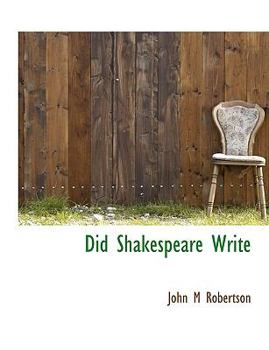 Paperback Did Shakespeare Write Book