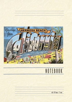 Paperback Vintage Lined Notebook Greetings from Hermosa Beach Book