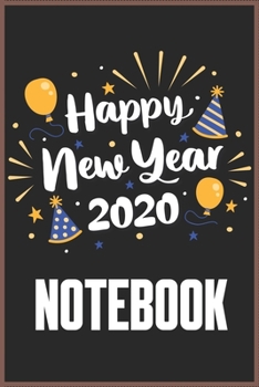 Paperback Happy New Year 2020: Happy New Year 2020 line journal notebook Book