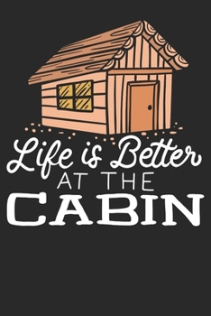 Paperback Notebook: Cabin Scouting 6x9 Dot Grid 120 Pages Book