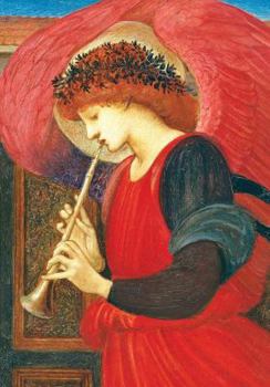 Cards Red Harmonious Angel Boxed Holiday Half Notecards Book