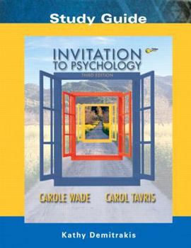 Paperback Invitation to Psychology: Study Guide Book