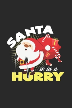 Santa hurry: 6x9 Nordic Walking  | dotgrid | dot grid paper | notebook | notes