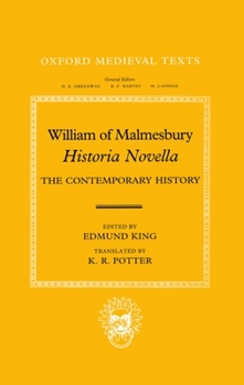 Hardcover William of Malmesbury: Historia Novella: The Contemporary History Book