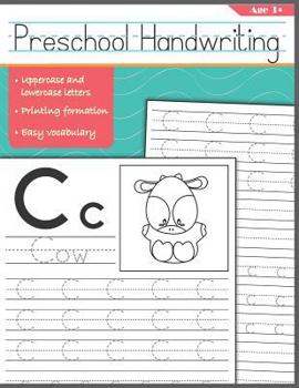 Paperback Preschool Handwriting: First Tracing Letters Alphabet Books for Kids [Large Print] Book