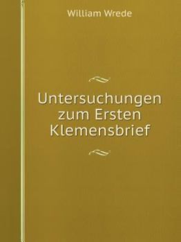 Paperback Untersuchungen zum Ersten Klemensbrief [German] Book