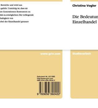 Paperback Die Bedeutung von Nachhaltigkeit im Einzelhandel [German] Book