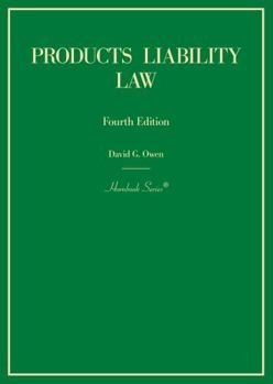 Hardcover Products Liability Law (Hornbooks) Book