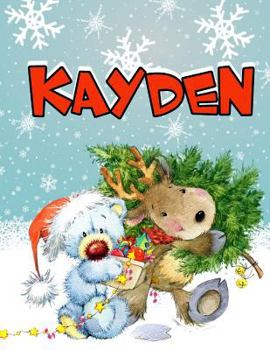 Paperback Kayden: Personalized Book with Name, Journal, Notebook, Diary, 105 Lined Pages, 8 1/2" x 11" Book