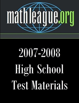 Paperback High School Test Materials 2007-2008 Book