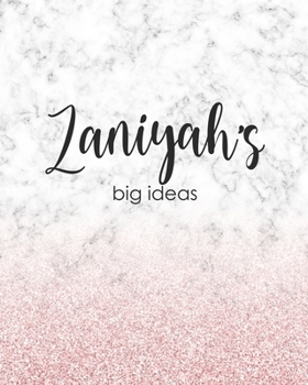Paperback Zaniyah's Big Ideas: Personalized Notebook - 8x10 Lined Women's Journal Book