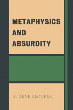 Paperback Metaphysics and Absurdity Book