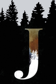 Paperback Bullet Journal with Monogram Letter J: Dotted Grid Notebook Book