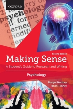 Paperback Making Sense in Psychology: A Student's Guide to Research and Writing Book