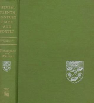 Hardcover Seventeenth-Century Prose and Poetry Book