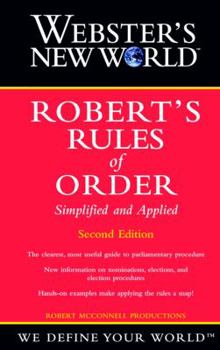 Paperback Robert's Rules of Order : Simplified and Applied Book