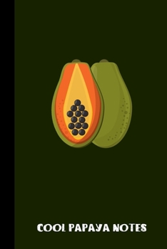 Paperback Cool Papaya Notes: small lined Papaya Notebook / Travel Journal to write in (6'' x 9'') 120 pages Book