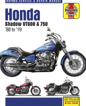 Paperback Honda Shadow Vt600 & 750 - '88 to '19: - Model History - Pre-Ride Checks - Wiring Diagrams - Tools and Workshop Tips Book