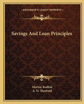 Paperback Savings And Loan Principles Book