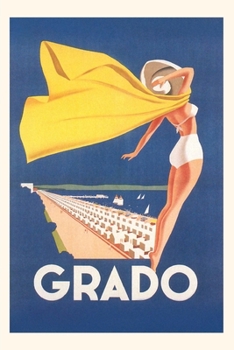 Paperback Vintage Journal Grado Travel Poster Book