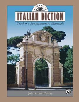 Paperback Gateway to Italian Diction: Teacher's Supplementary Materials (Gateway Series) (Italian Edition) [Italian] Book