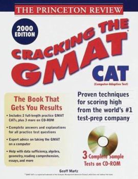 Paperback Princeton Review: Cracking the GMAT CAT with Sample Tests on CD-ROM, 2000 Edition Book