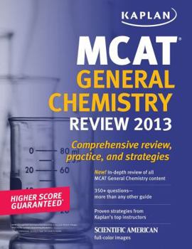 Paperback Kaplan MCAT General Chemistry Review Notes (Kaplan Test Prep) Book