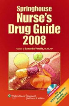 Paperback Springhouse Nurse's Drug Guide, 2008 Book