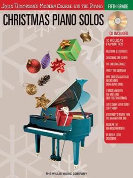 Paperback Christmas Piano Solos, Fifth Grade [With CD] Book