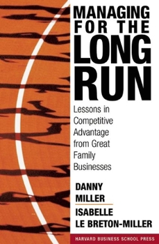 Hardcover Managing for the Long Run: Lessons in Competitive Advantage from Great Family Businesses Book