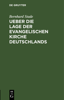 Hardcover Ueber die Lage der evangelischen Kirche Deutschlands [German] Book