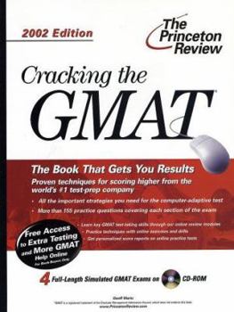 Paperback Cracking the GMAT: With Sample Tests on CD-ROM [With CD-ROM] Book