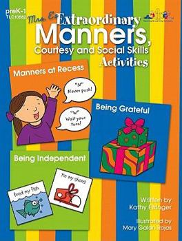 Paperback Mrs. E's Extraordinary Manners, Courtesy and Social Skills Activities Book