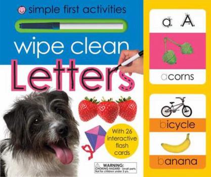 Cards Simple First Activities Wipe Clean Letters Book