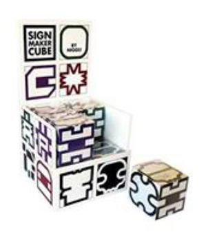 Sign Maker Cube : Display with 8 Cubes