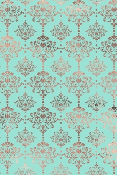 Paperback Rose Gold and Mint Composition Notebook - Small Ruled Notebook - 6x9 Lined Notebook (Softcover Journal / Notebook / Diary) Book