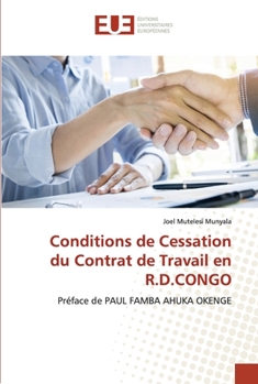 Paperback Conditions de Cessation du Contrat de Travail en R.D.CONGO [French] Book