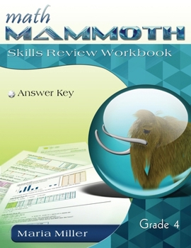 Paperback Math Mammoth Grade 4 Skills Review Workbook Answer Key Book