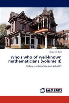 Paperback Who's who of well-known mathematicians (volume II) Book