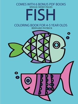 Paperback Coloring Book for 4-5 Year Olds (Fish) Book