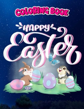 Paperback Coloring Book: Bambi Happy Easter, Children Coloring Book, 100 Pages to Color Book