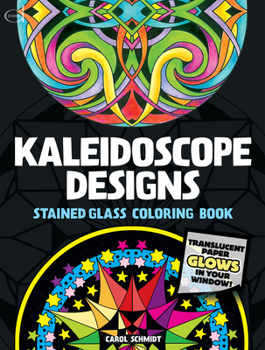 Paperback Creative Haven Kaleidoscope Designs Stained Glass Coloring Book