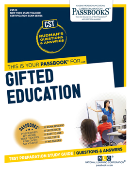 Paperback Gifted Education (Cst-15): Passbooks Study Guide Volume 15 Book